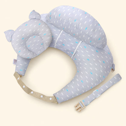 LatchBee nursing pillow in Cloud Gray print