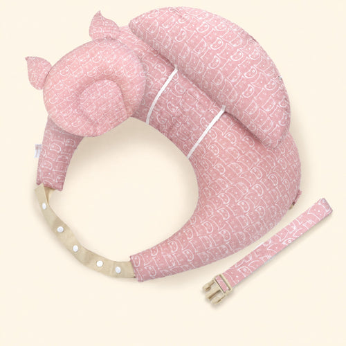 LatchBee nursing pillow in Pink Kitty print