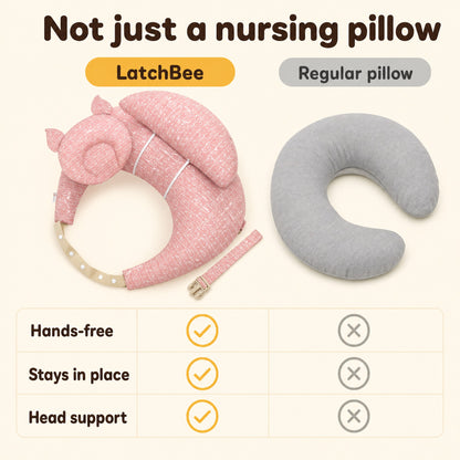 LatchBee vs a regular nursing pillow